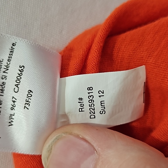 Eddie Bauer, Swing style,Bright Orange,Sz XXL, Scoop Neckline, Embroidered - Picture 14 of 15